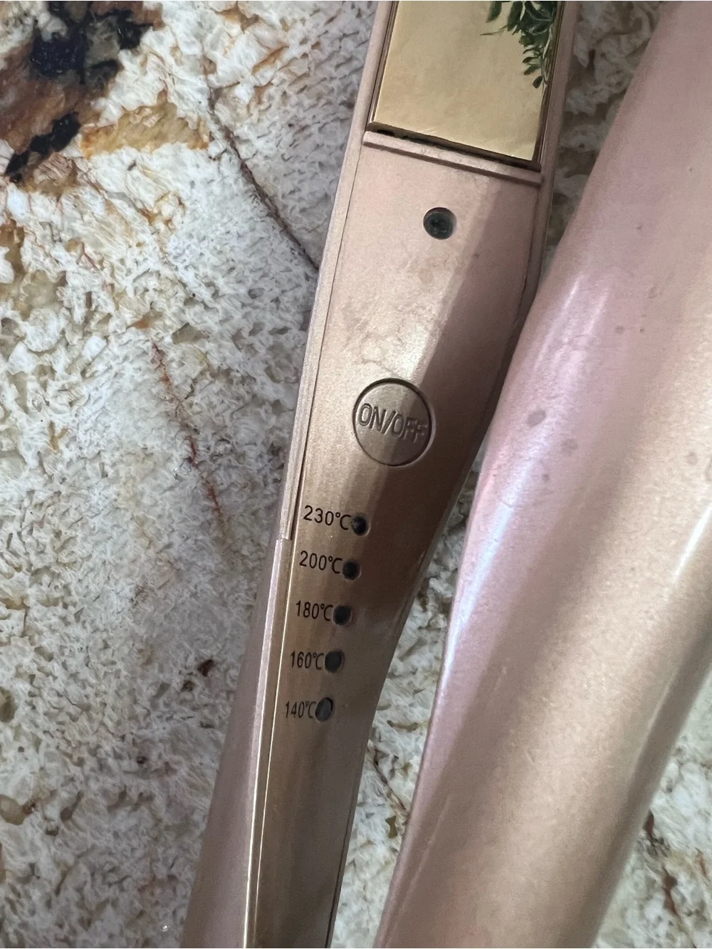 Rose Gold Hair Straightener Flat Iron - Women Hair